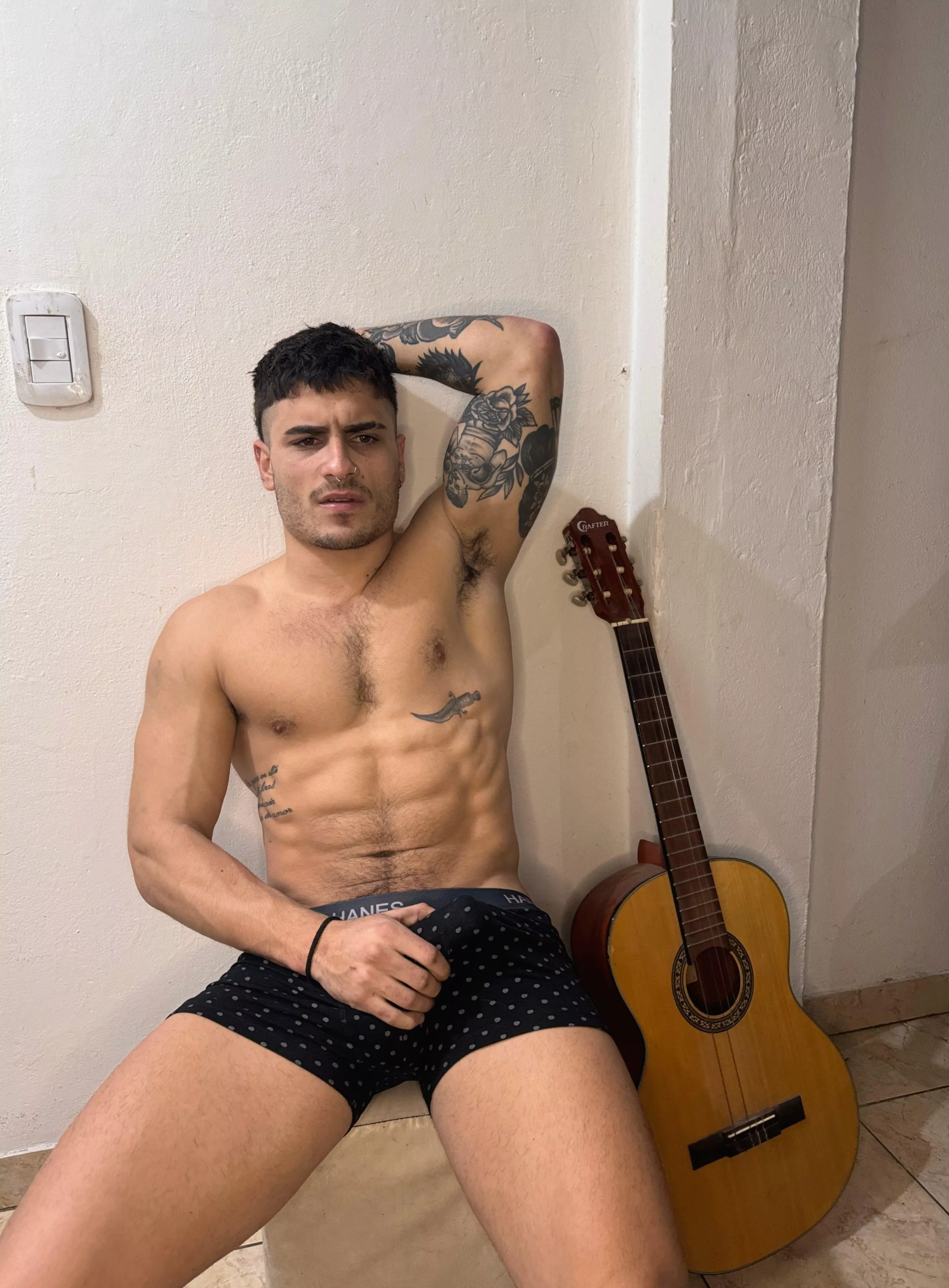 is your attention caught by my cockteasing abs? posted by OlieTheKing