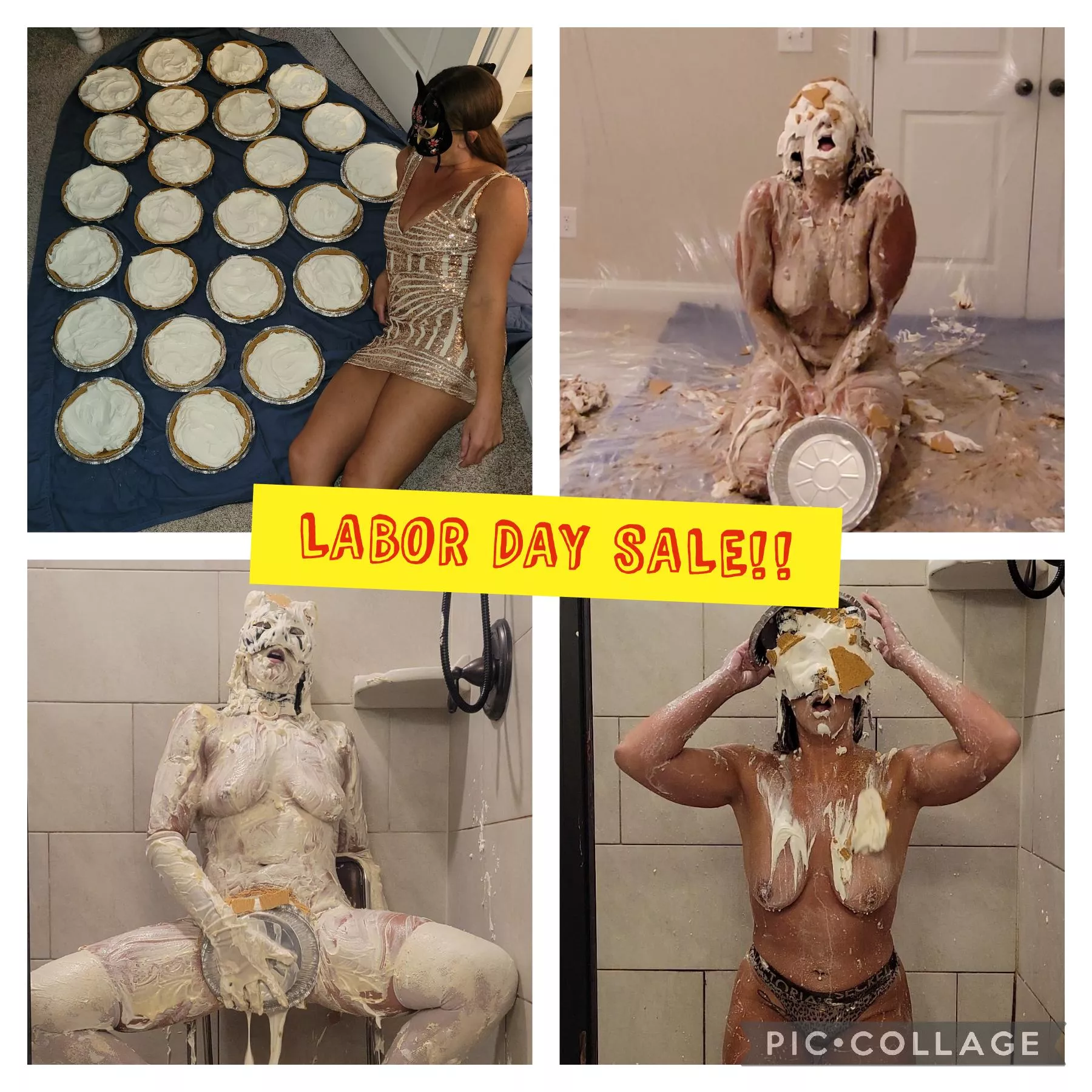 Labor Day Sale! Cum watch me get covered in mess and orgasm! Link in comments  posted by lowcountryWAM