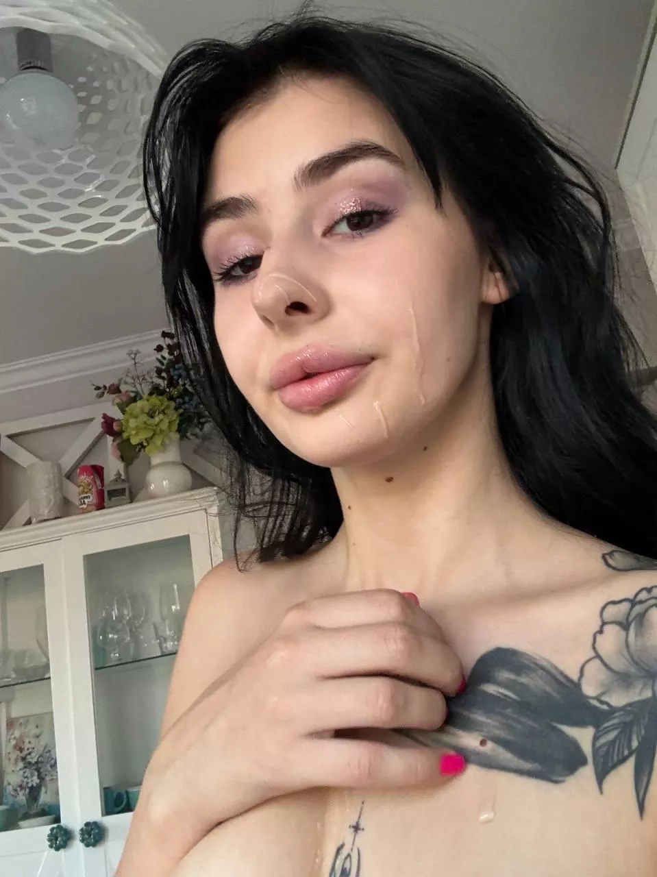 My face is a cum catcher posted by smallboobsbabe