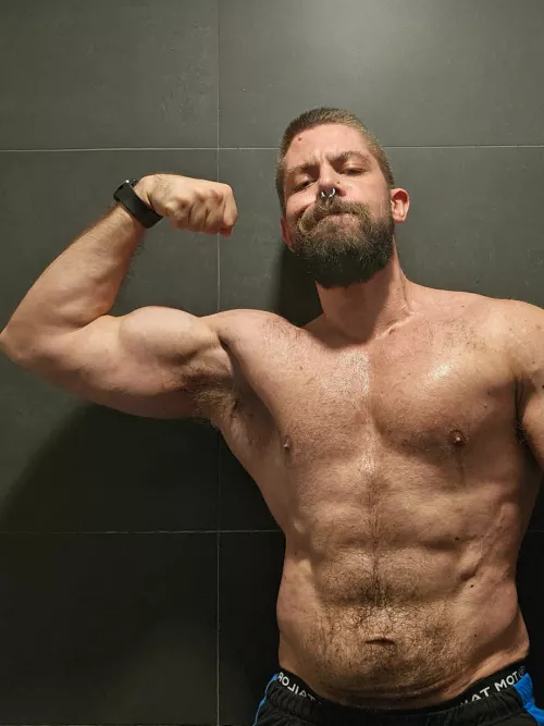 The whole locker room smells like me now. by Philip_Rowey