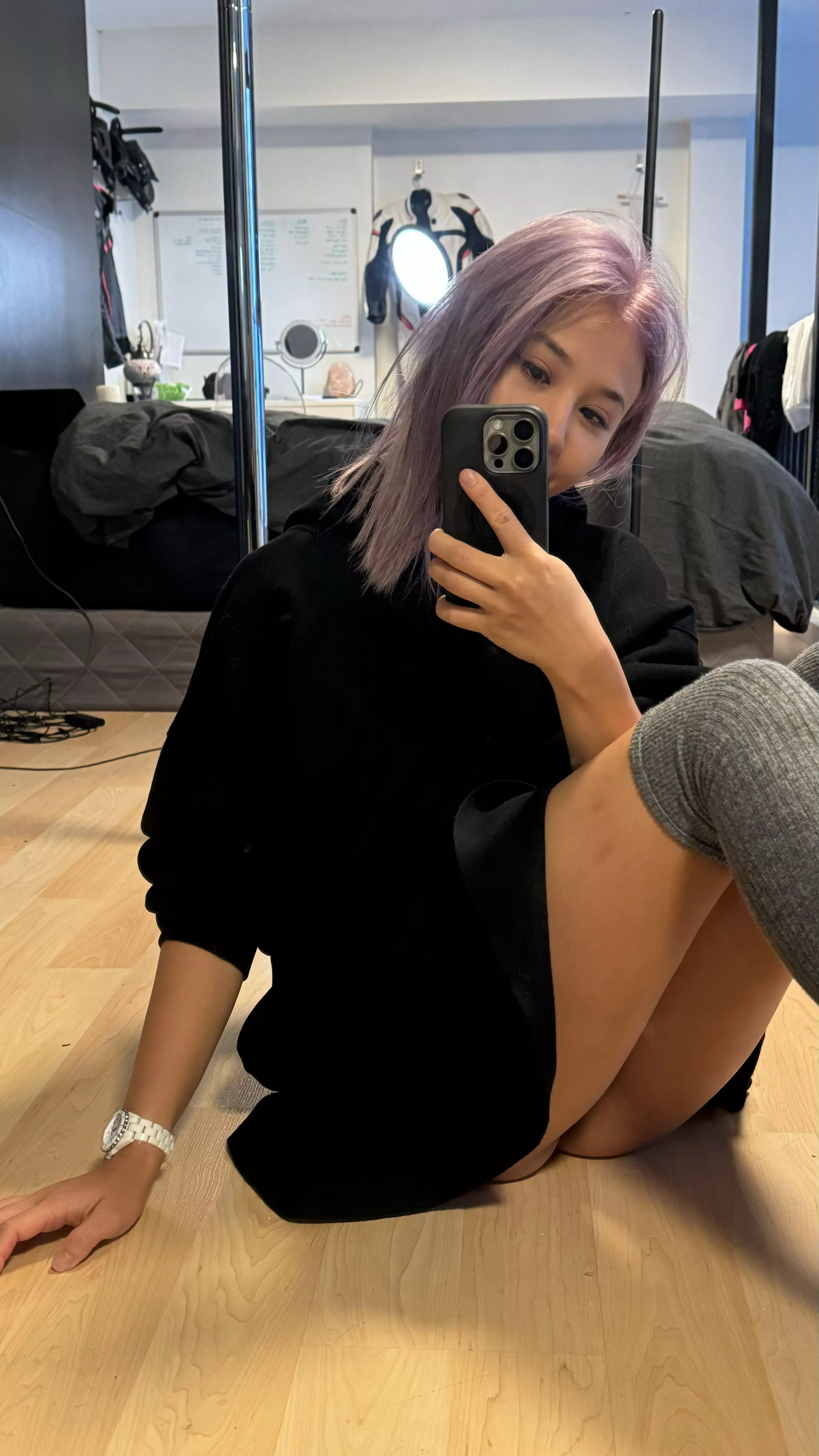 wearing a mini skirt for you posted by dopamine_baby