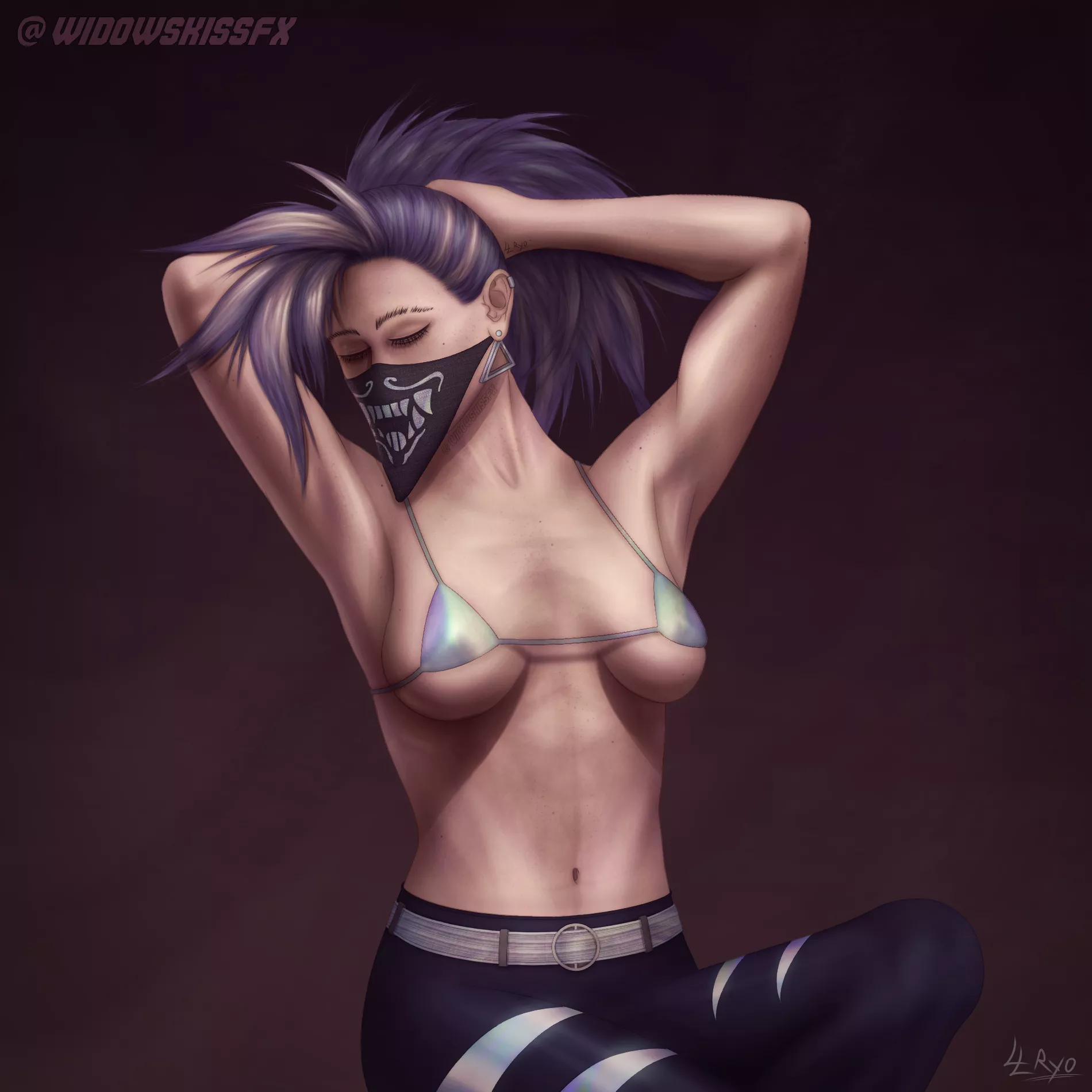 Akali after the show (WidowsKissFX / LL Ryo) posted by LLryo