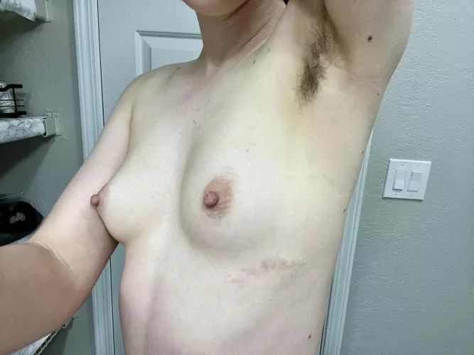 Perky little sideboob and a hairy pit by CockHungryVegan