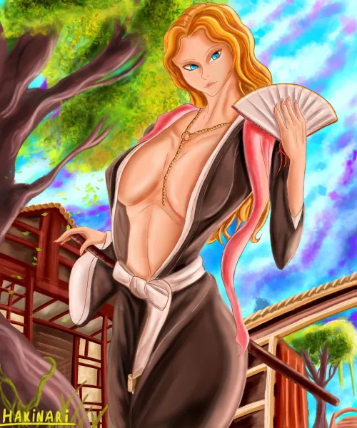 Rangiku fanart by Hakinari (me)  by Hakinari