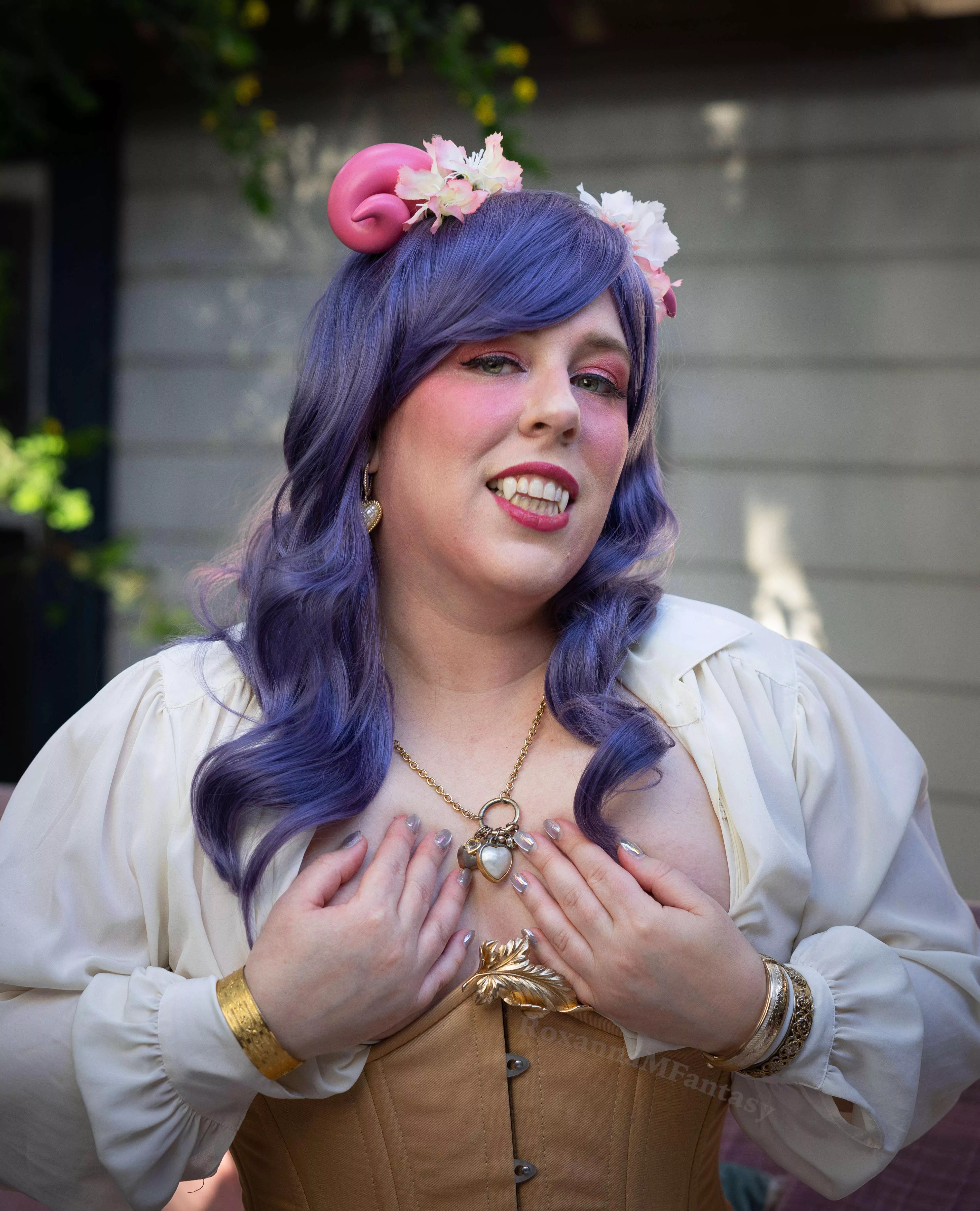 The tiefling Lady is teasing you... How will you try to get her to move her hands? posted by RoxannaMFantasy