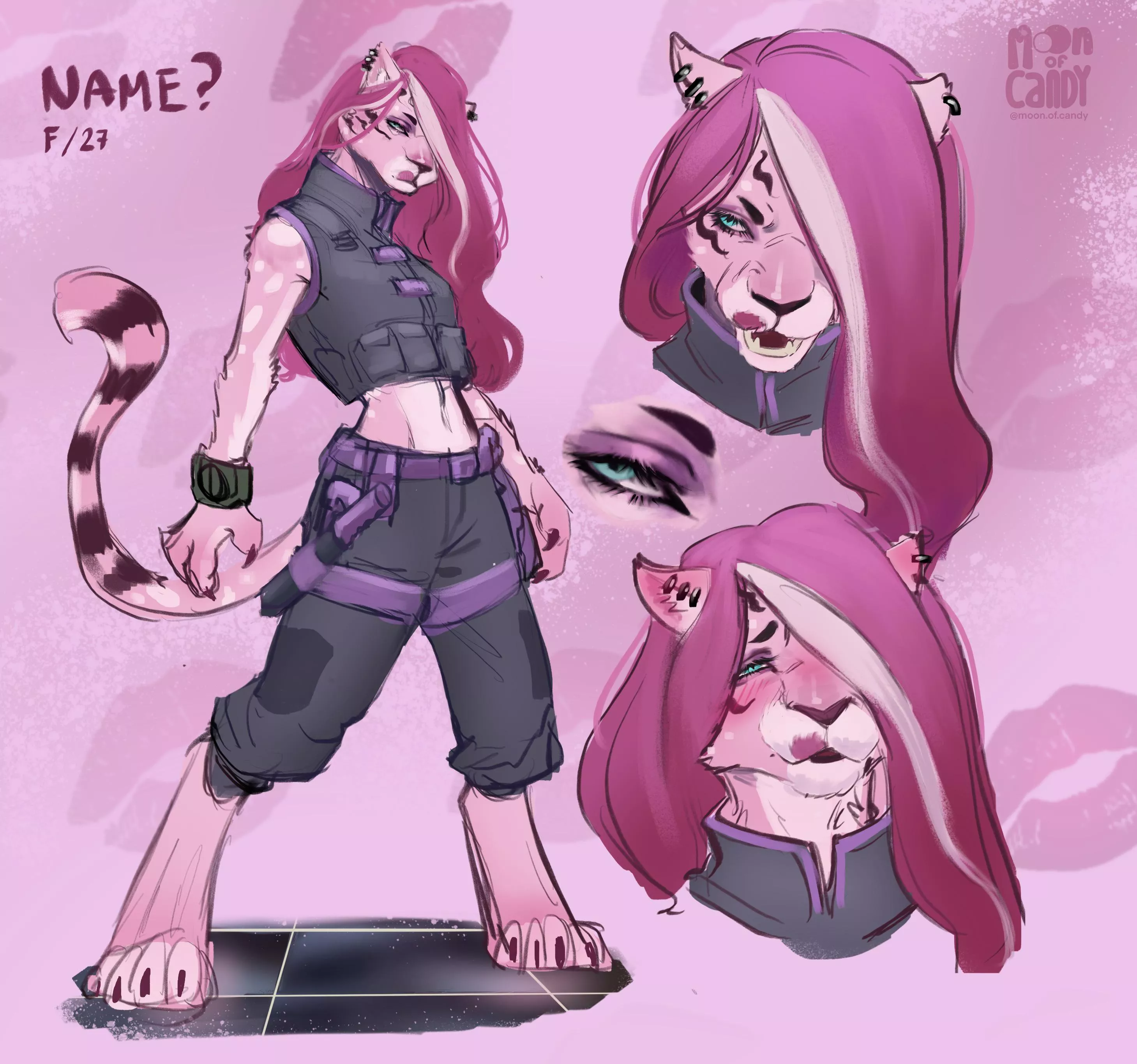 I think I just made my fursona… any name ideas?  posted by MoonofCandy