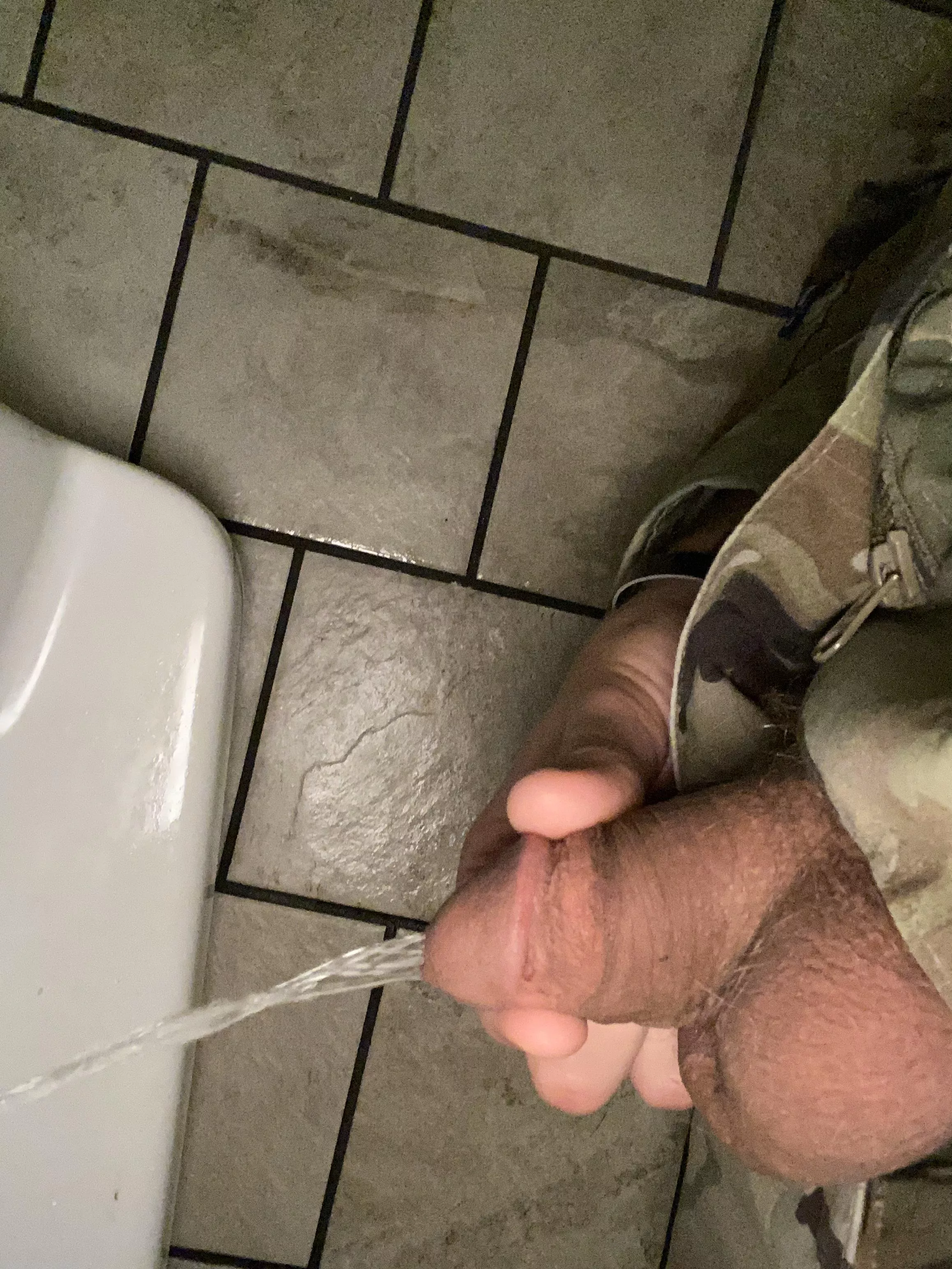 It’s called a tactical wee.  posted by whisk_e_y4