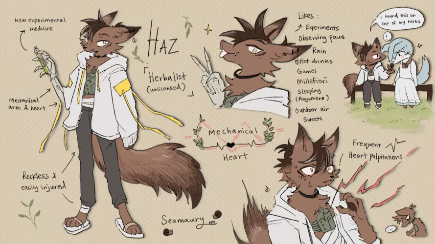 My fluffy Herbalist by seamaury