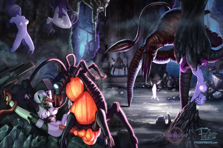 Tali & Liara (KinKrystalProductions) [Mass Effect] by The_Rope_Dude