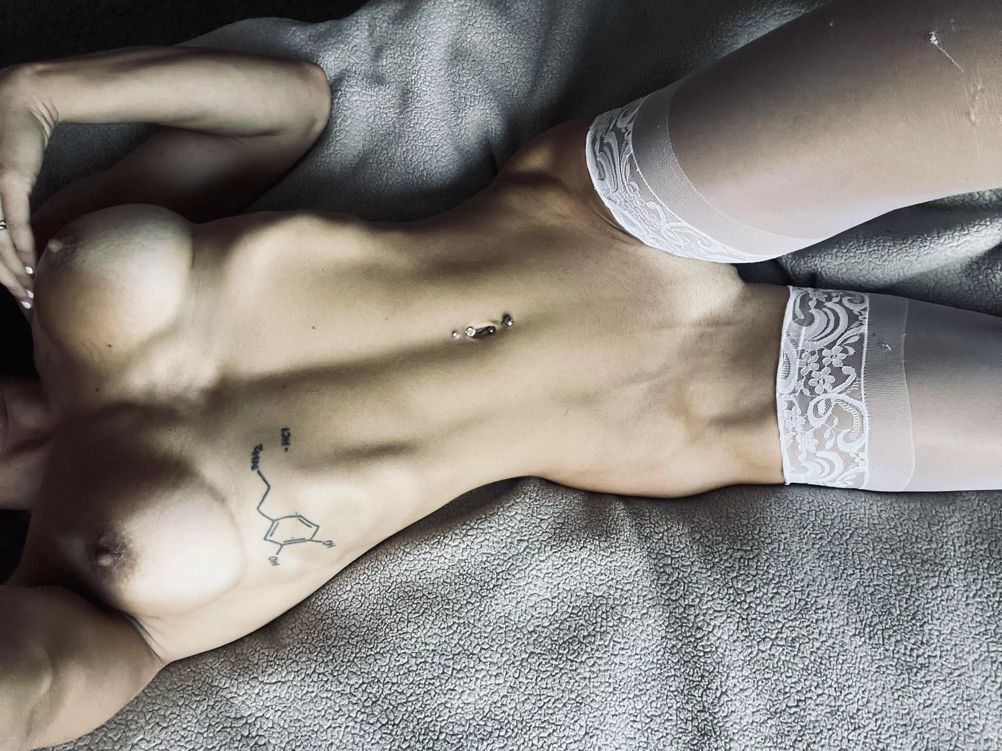 White nylons and nothing else posted by pigtailsandwolfears