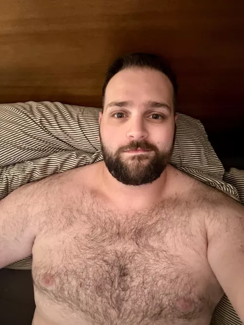 29 beefy hairy cub looking for pic trade, chat, and more. into all types of guys, but hairy dudes, verbal dudes, & face pics get my attention quickly. hit me up with age @nickel-oaken by oaken-nickel