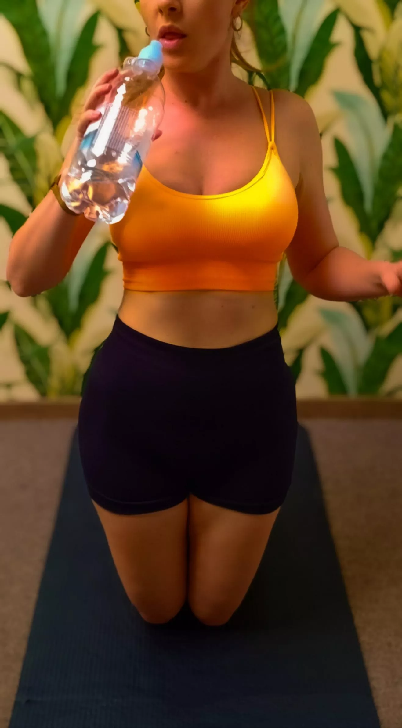 Just a mom in slightly suggestive pose in the gym posted by Sweet_GingerSnap