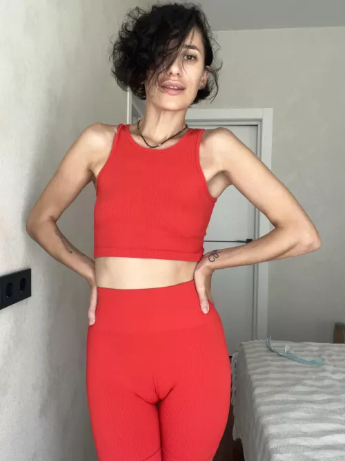 my red sports clothes by Loranice