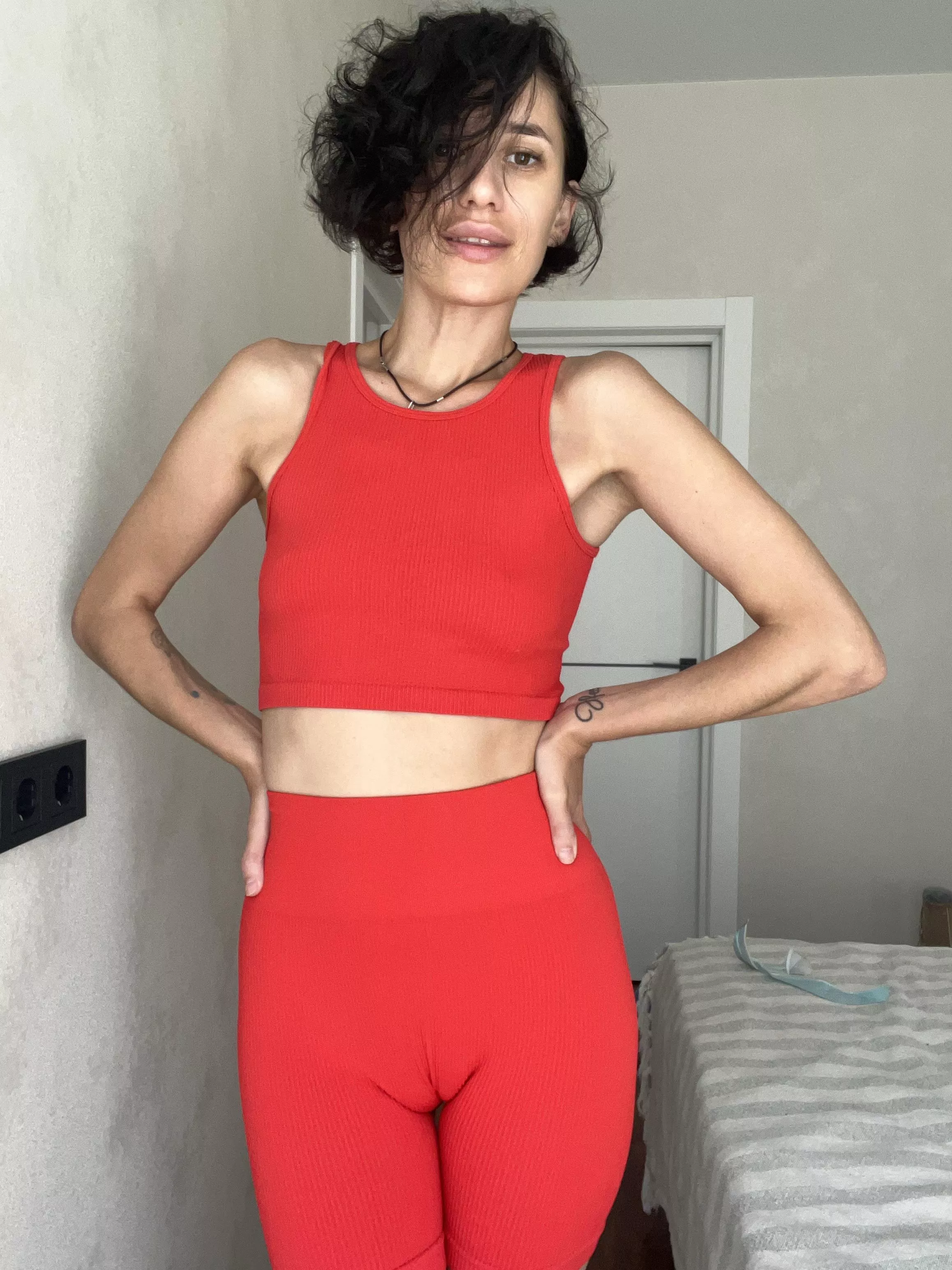 my red sports clothes posted by Loranice