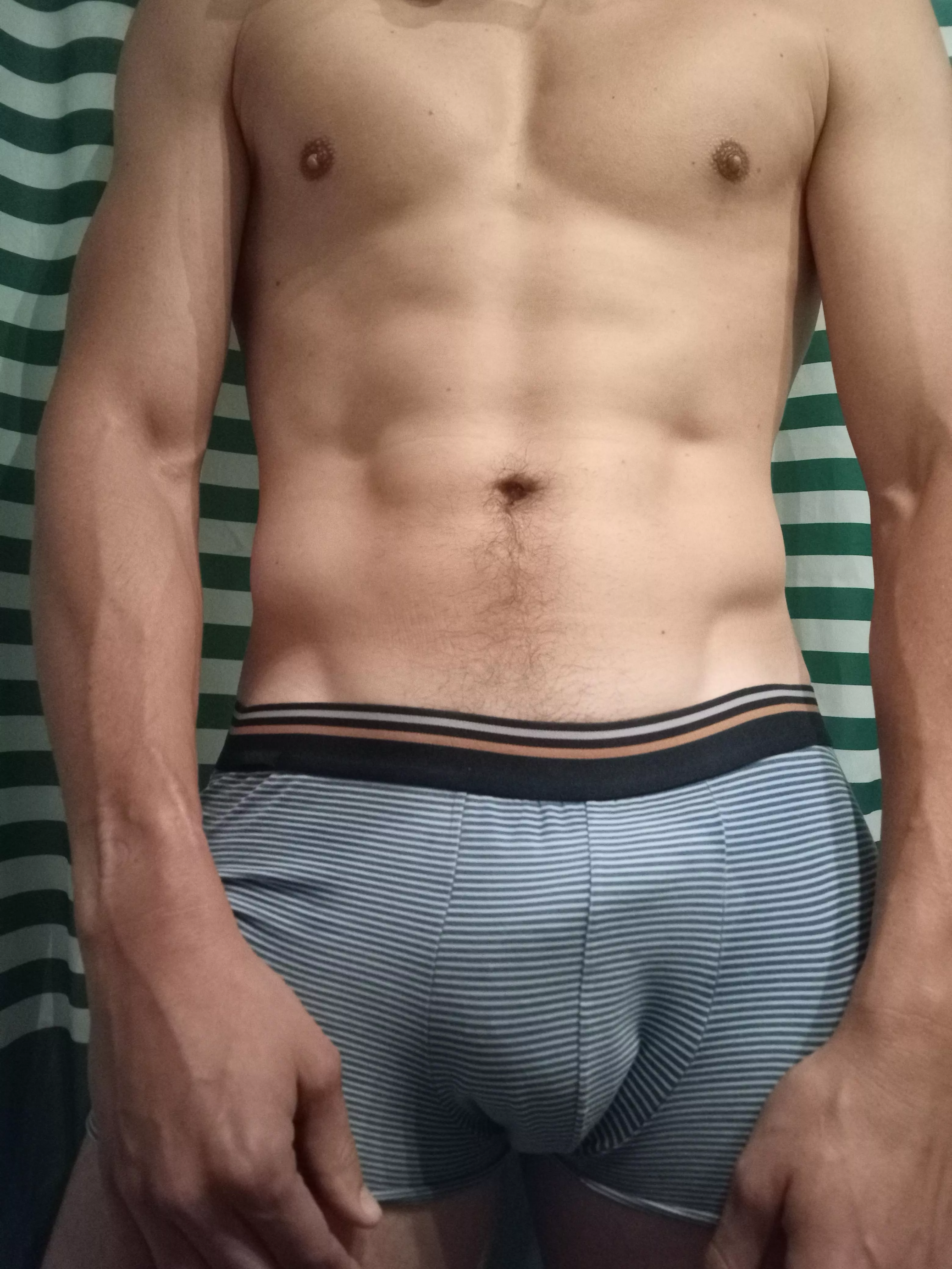 Sweaty in these sailor stripes  posted by yungneal