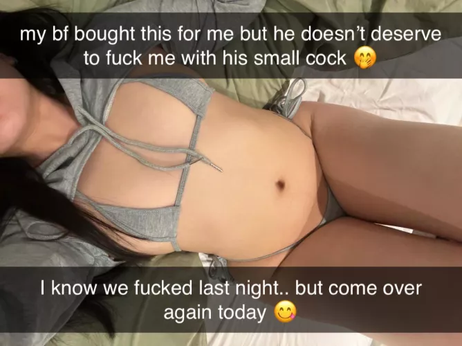 craving a bigger cock… my bfs is too small 🤏🏻 (18 Asian) by annalovesdumplings