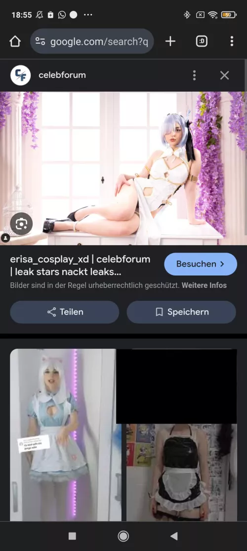 Does anyone have Photos of Erisa Cosplay? by Level-Channel-731