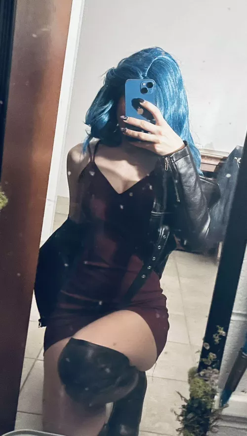 My leather jacket and boots always make a great outfit  by SuccessfulFlower2047