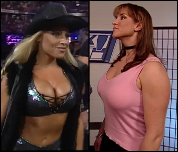 Who's the hotter old school WWE babe: Trish Stratus or Stephanie McMahon? (1999)  by throwaway78928272