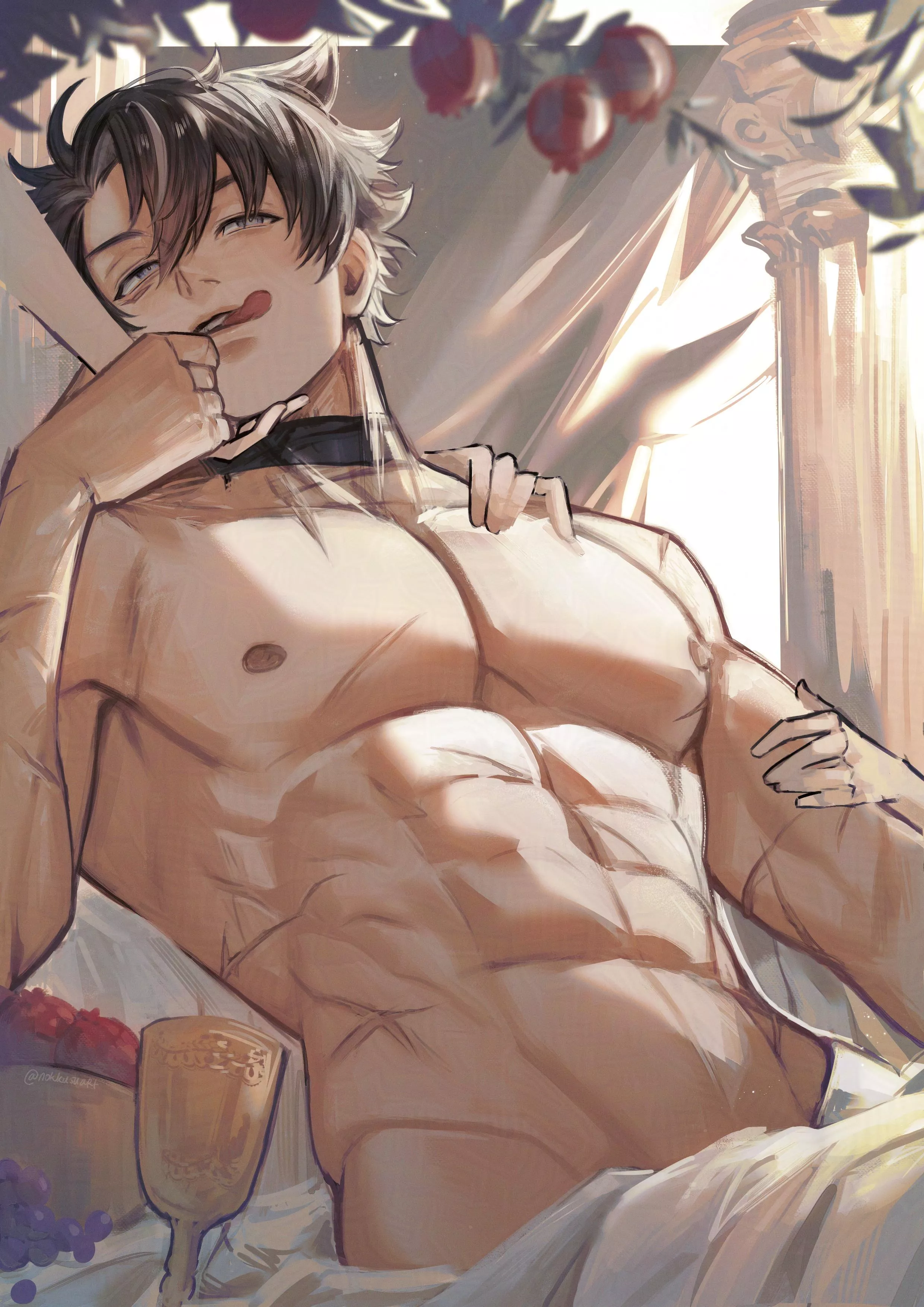 Would you eat the Pomegranate for Hades? (@nokksuart) posted by Anti-Power_Mode