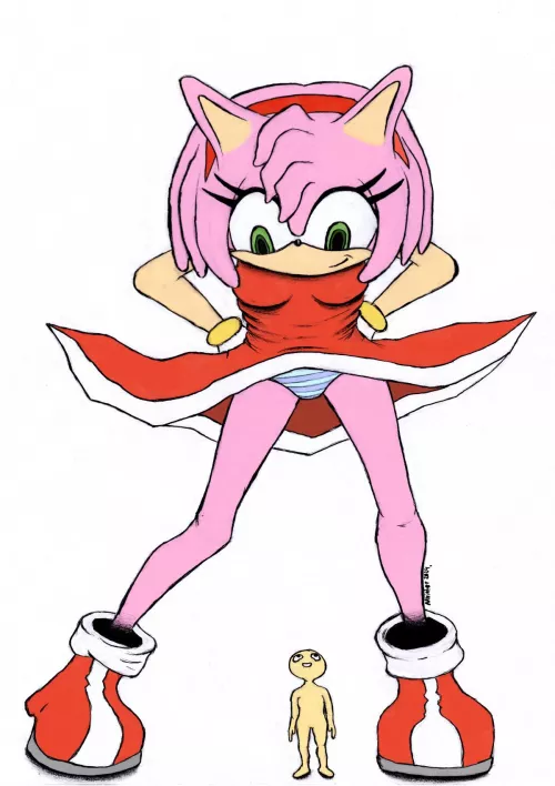 GIANT Amy Rose ~ rushed this one a bit, don't know why. ^^ ~ by motvinter