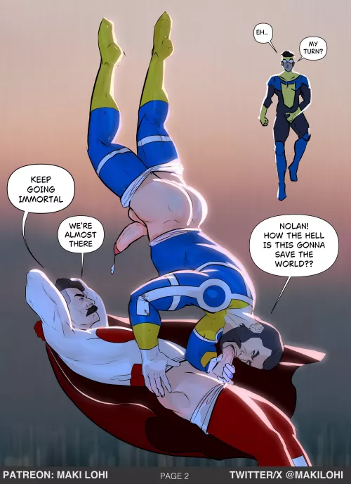 Invincible - nsfw comic ( art made by me ) by MakiLohi