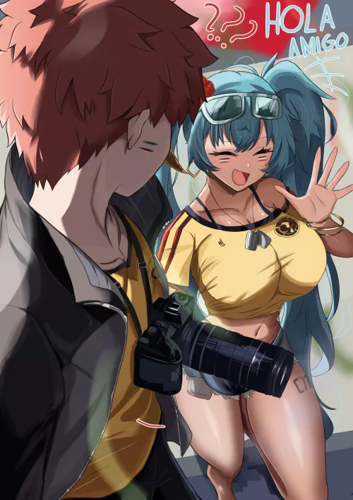 Shirou from Fate/Stay Night encounters Mexican Miku (Shokobr) by llamanatee