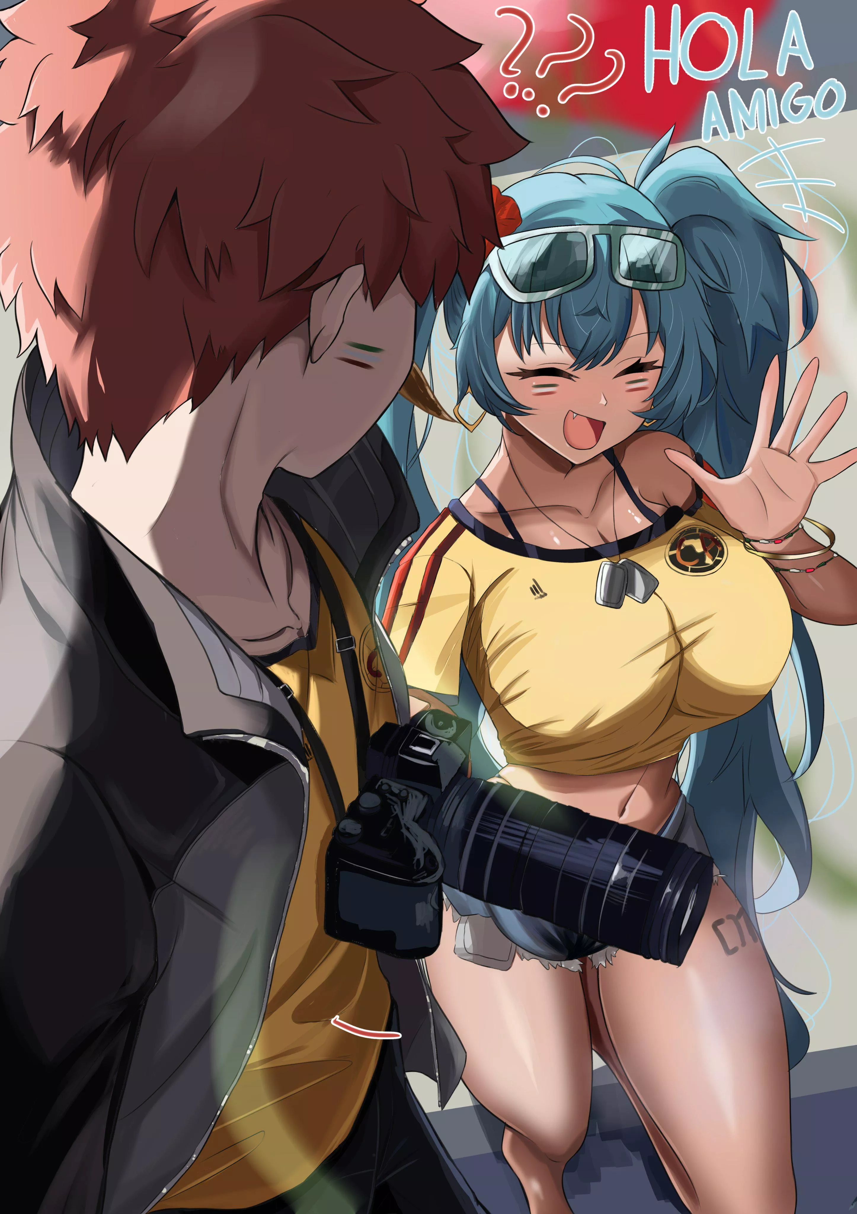 Shirou from Fate/Stay Night encounters Mexican Miku (Shokobr) posted by llamanatee