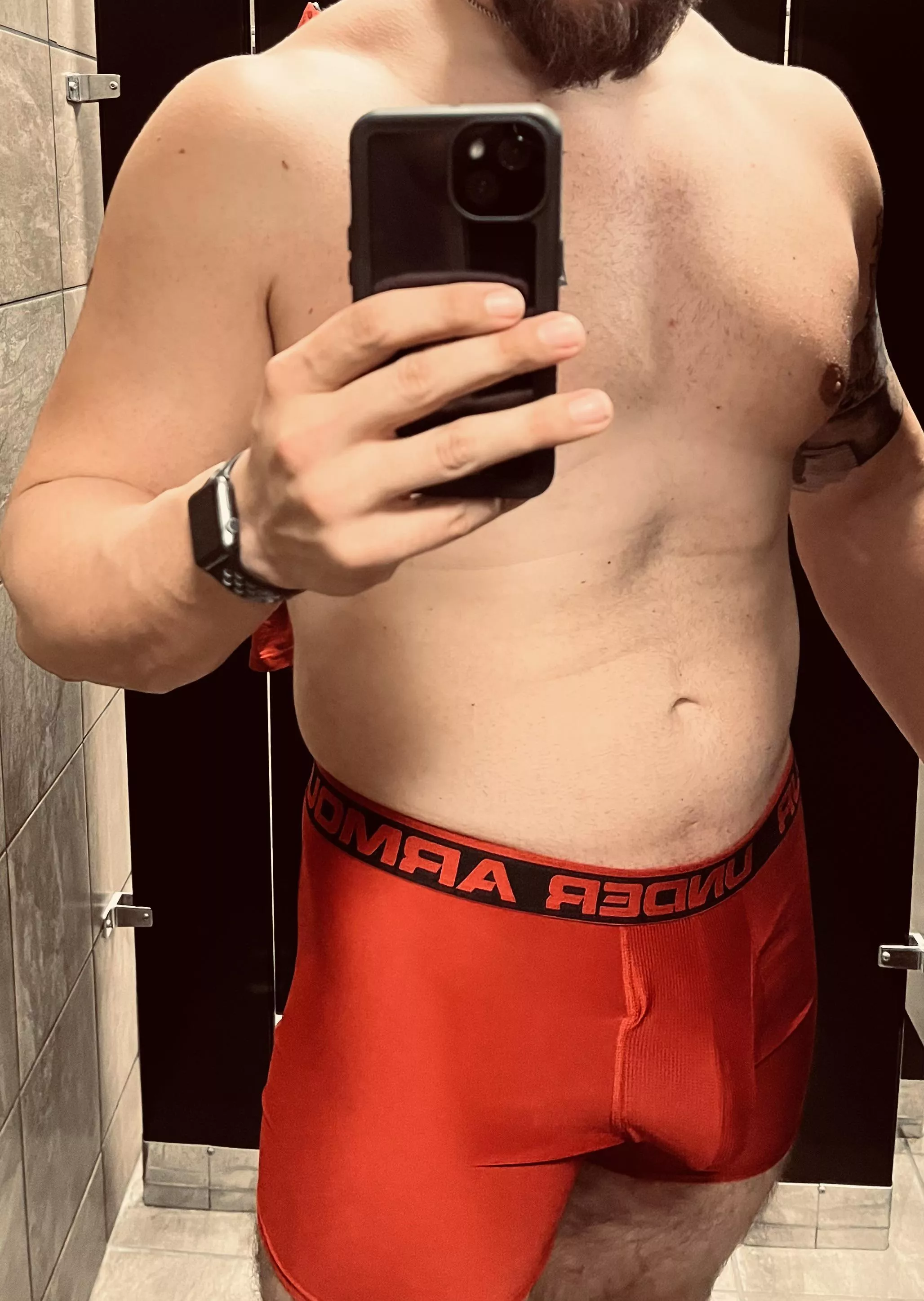 Think anyone in the gym noticed my outline  posted by Clean_Source_3406