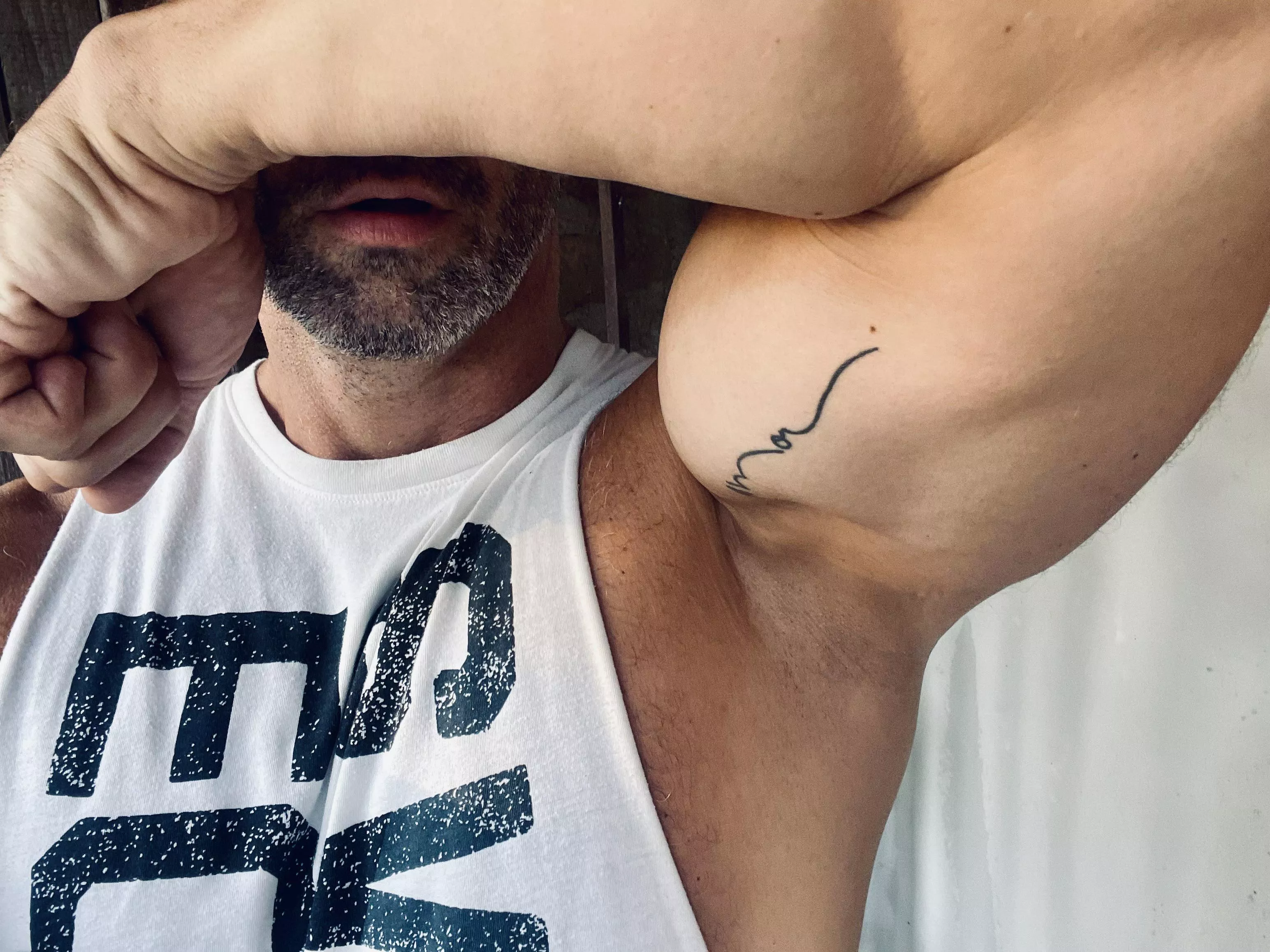 Wanna lick my pit? * HotGymAddict posted by CryptographerBig2790