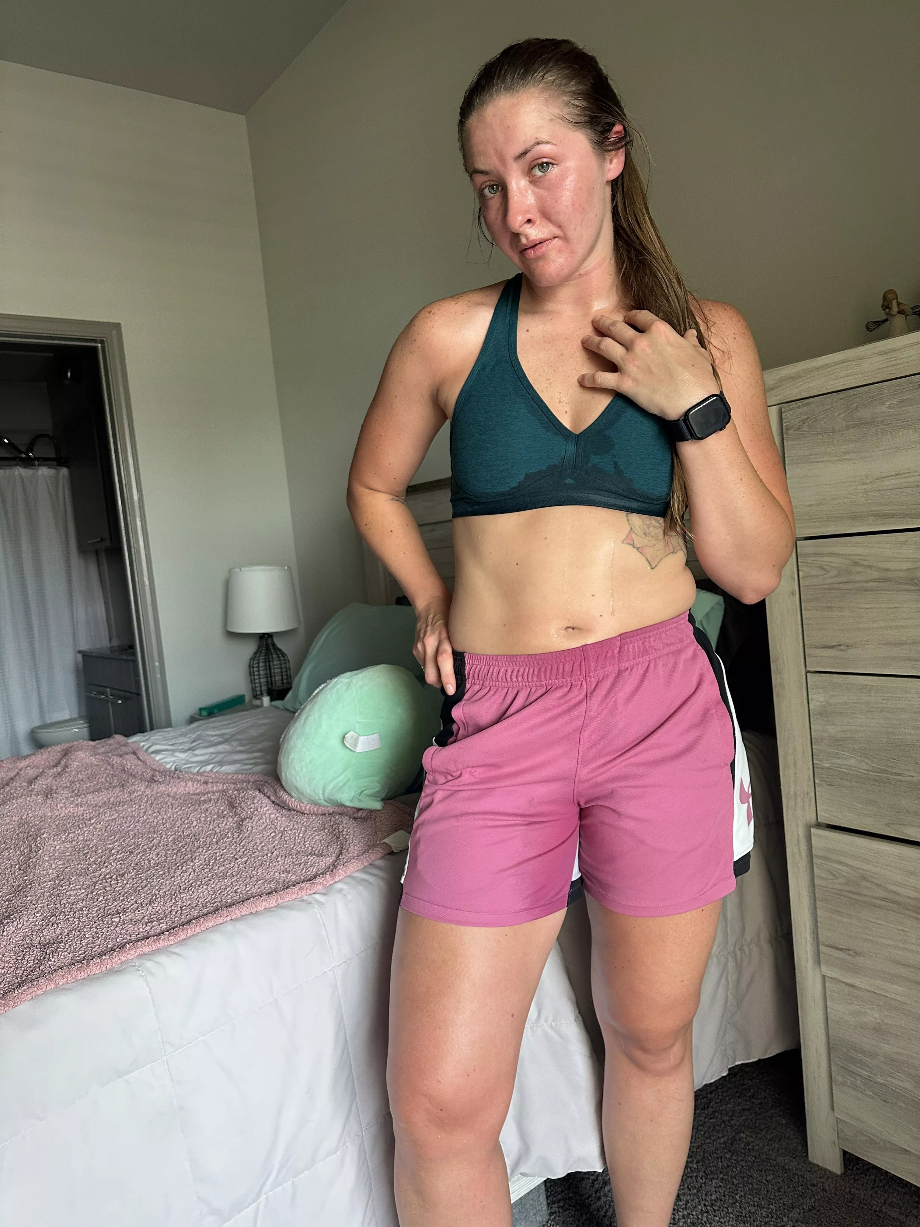 5k and a significant amount of sweat later... 🥵 posted by cumwcourt