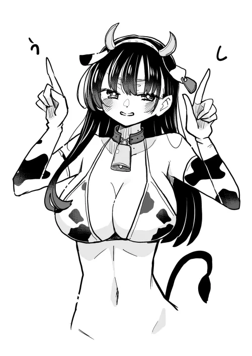 Anna Yamada Wearing Her Cow Print Bikini  by Csxc