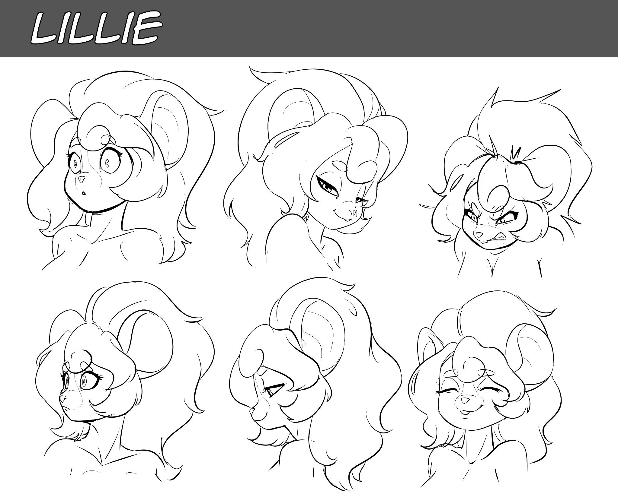 Expressions Sheet Commission [art by me] posted by JarOfLooseScrews