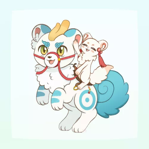 fan art comm of Fabulous Beasts 💙☁️ by AzaleaVix