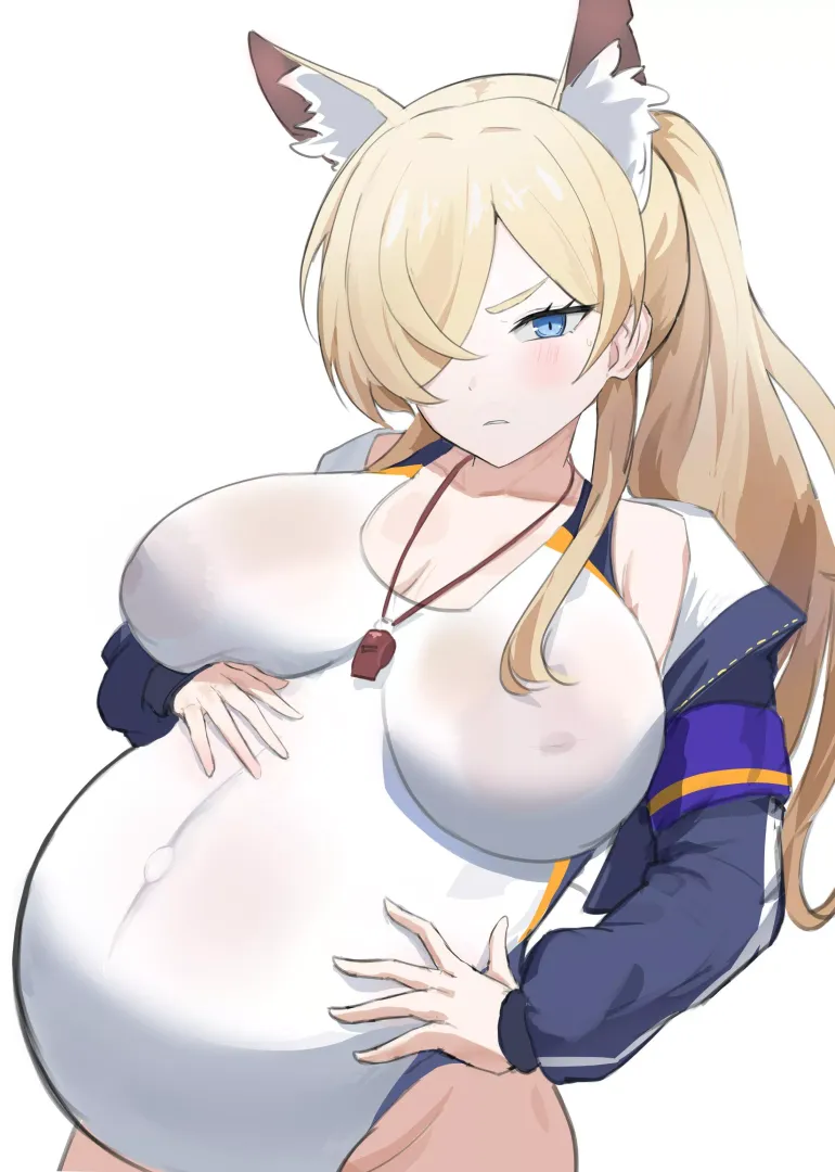 Kanna's nips peeking through her swimsuit posted by HeavyLancerthe8th