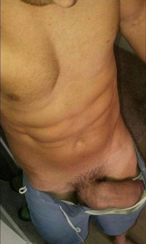 My heavy cock can barely fit into this new bathing suit (36) by mr_art123