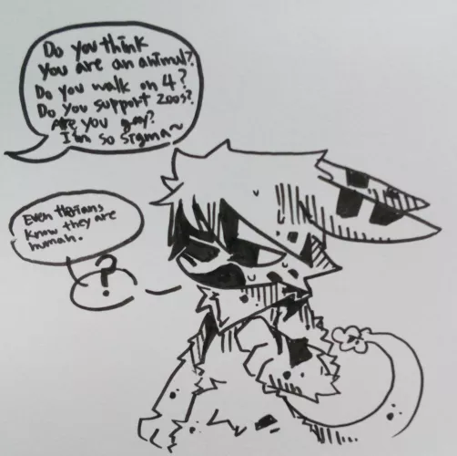(og doodle)When ppl misunderstanded furries by m0sinN4gant