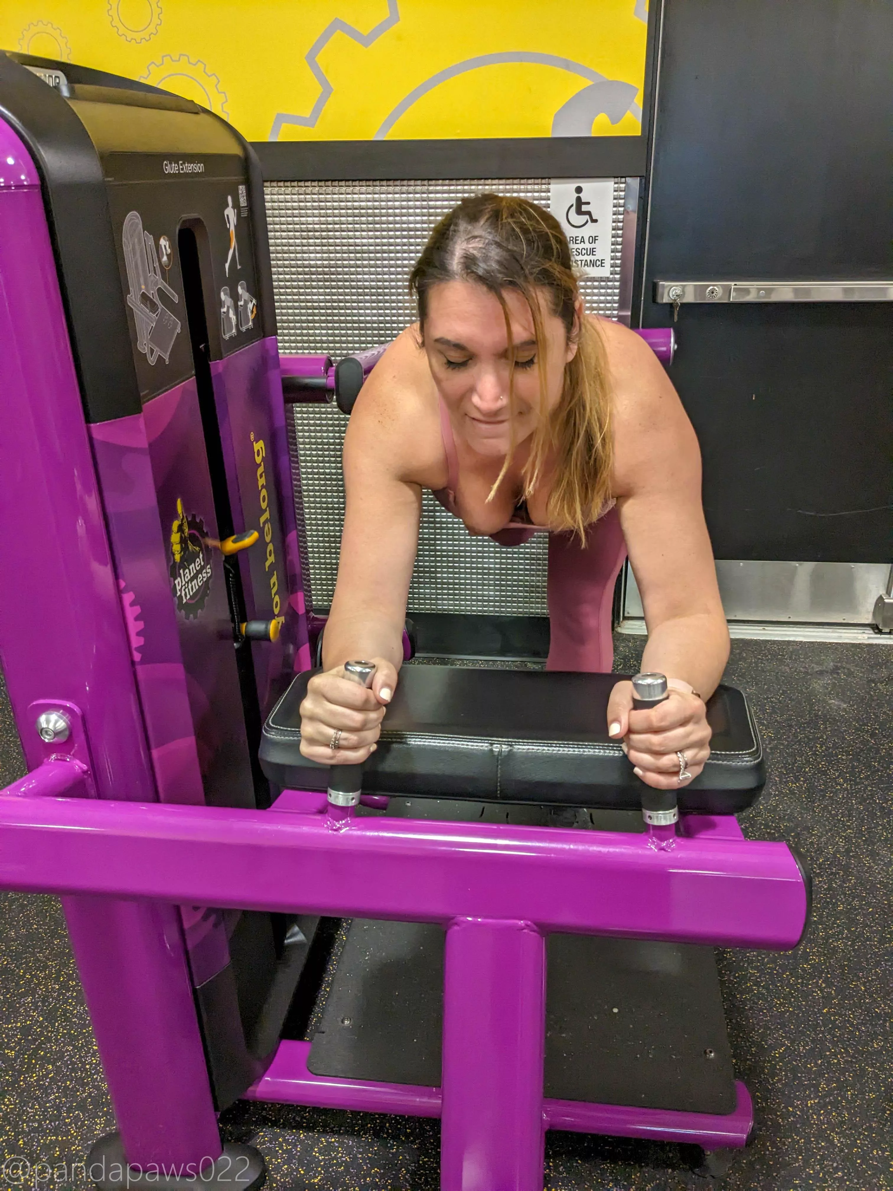 Oops, my titty fell out. I think that burns more calories posted by pandapaws022