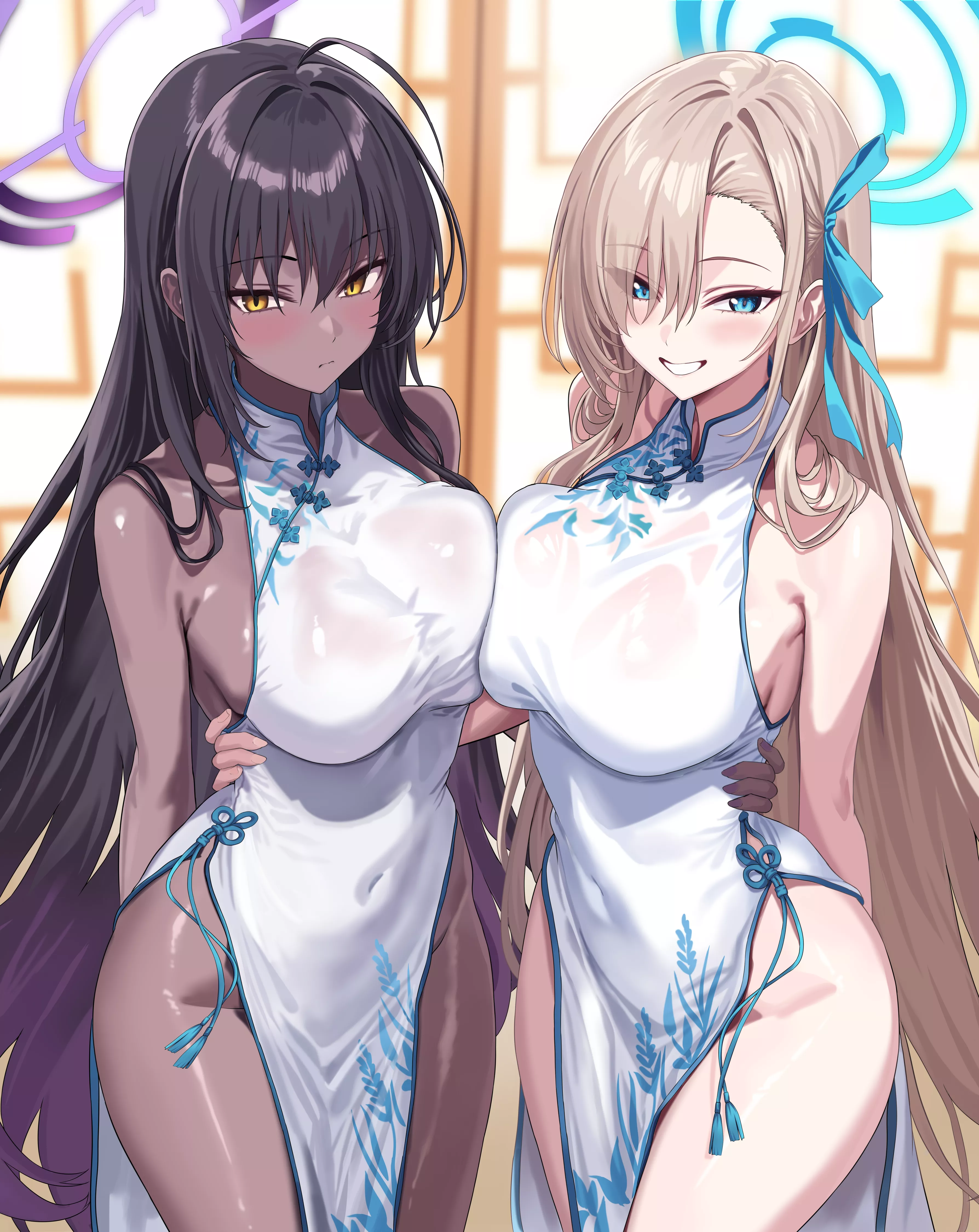 China Dress Asuna & Karin [Blue Archive] posted by CheetahSperm18