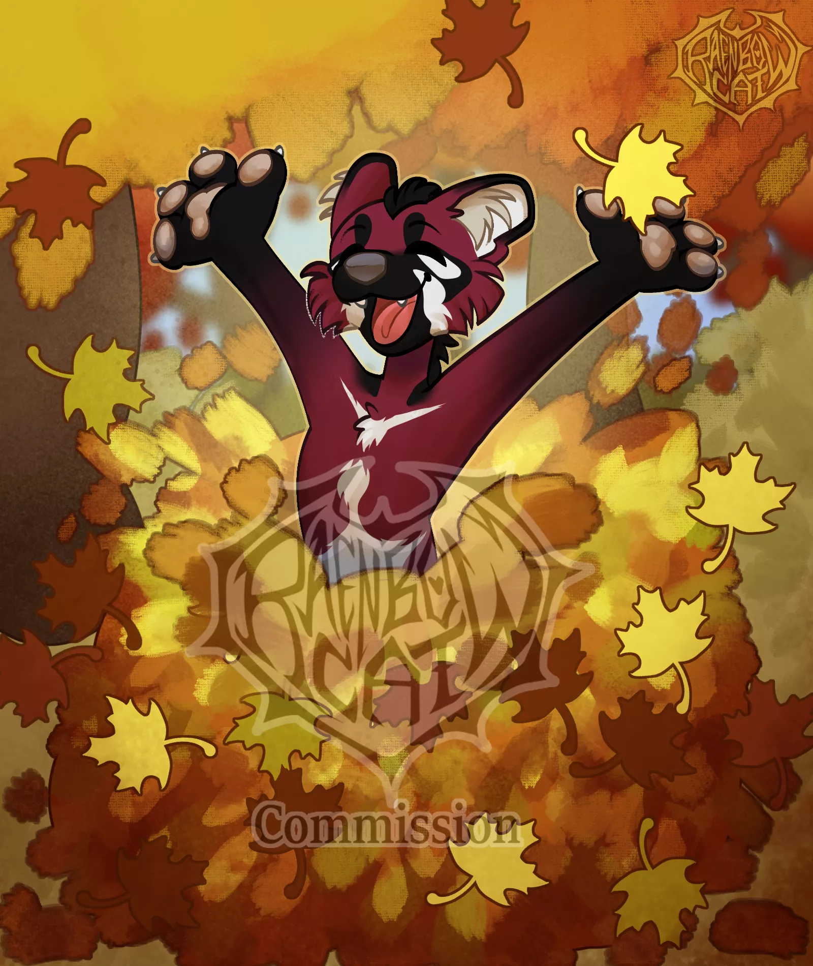 Leaf Pile! posted by raenbow-cat