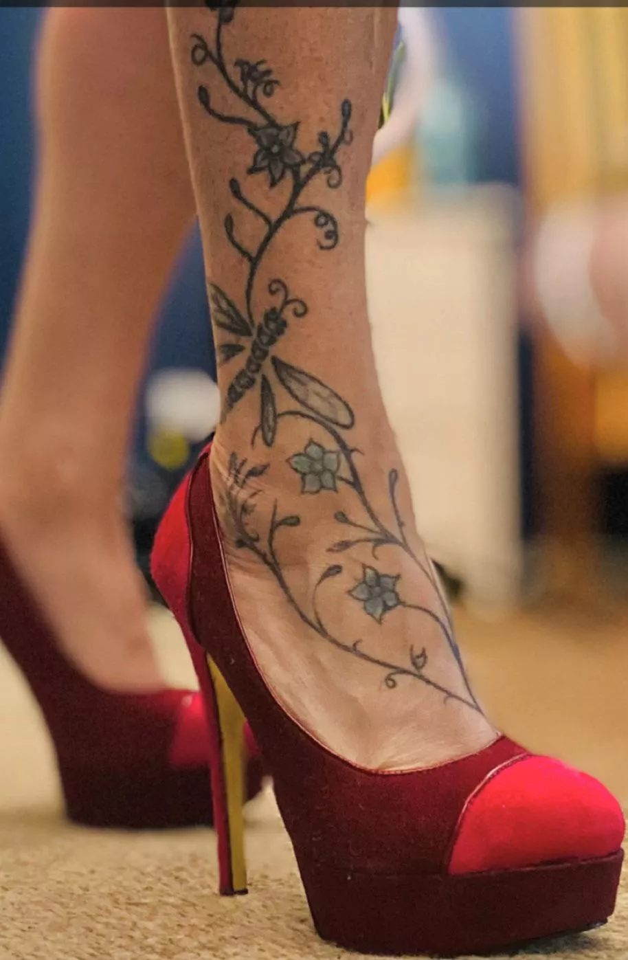 My fuck me heels stay on so come see all of me  posted by TattooedMelody73