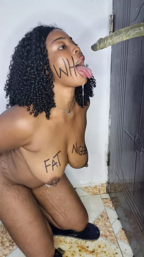 This ngr whore was made for BWC only. Telegram @: Annypearl  by Anny-Pearl