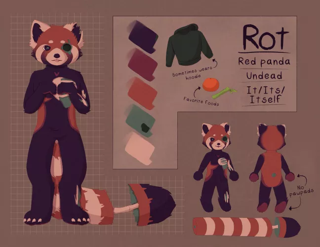 [X] New fursona just dropped (cartoony gore, just fyi) by GoblinChilds