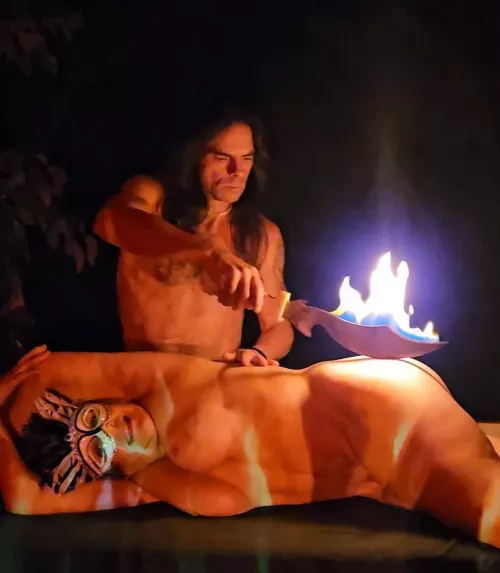 Fire knife! by Time_is_Illusory