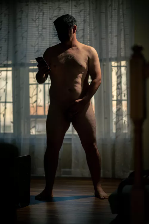 Just checking my phone by redyellowleather