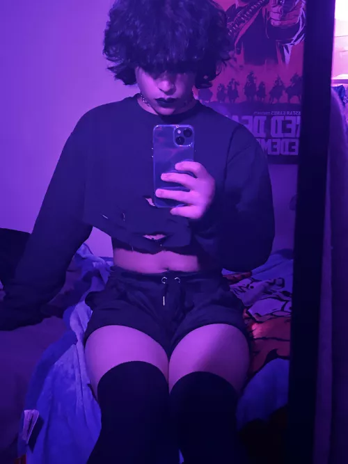 *Meows at you*✨🖤 by FRAN0_2077