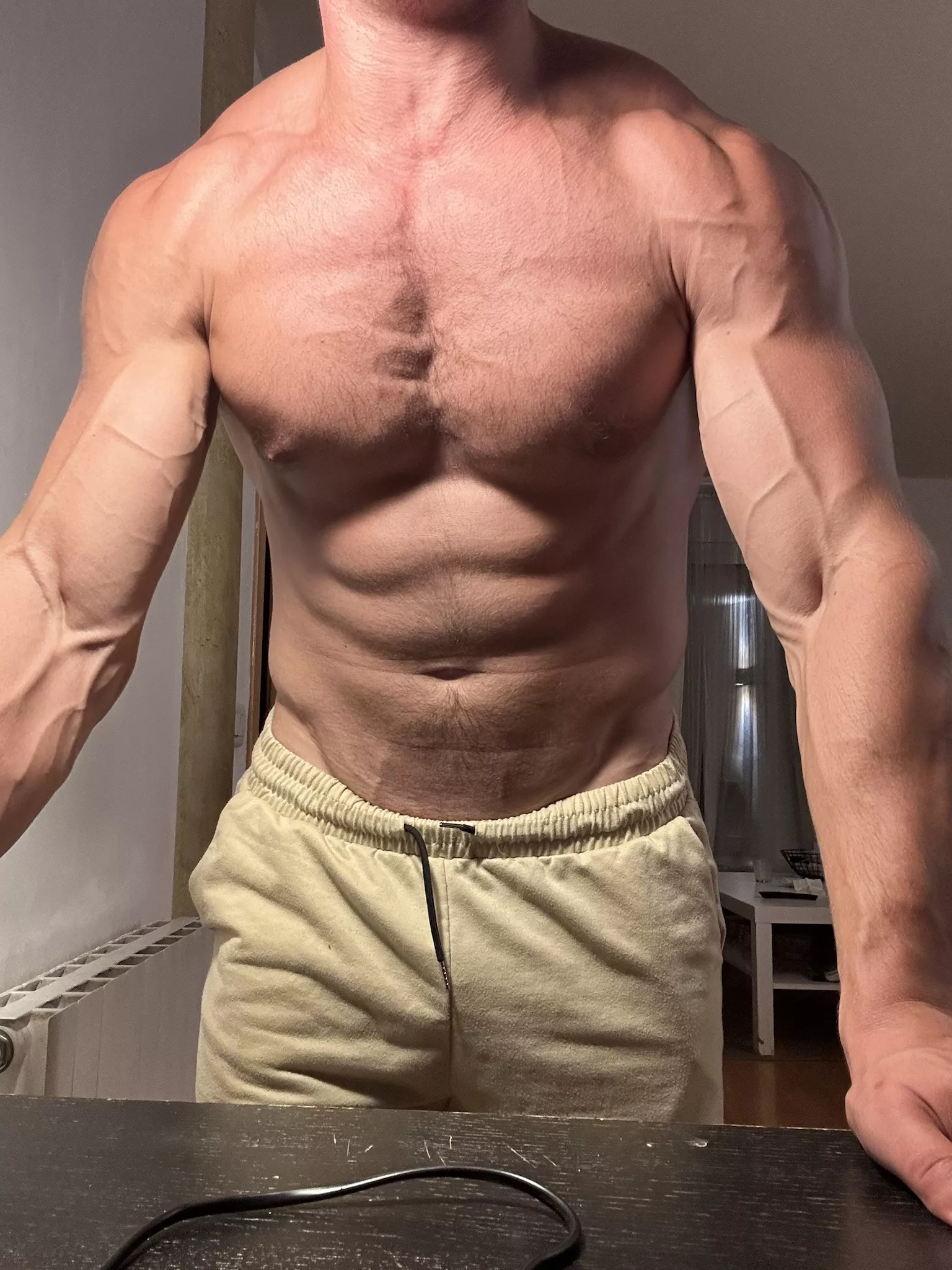 My body after training for 3 hours posted by realisiwak