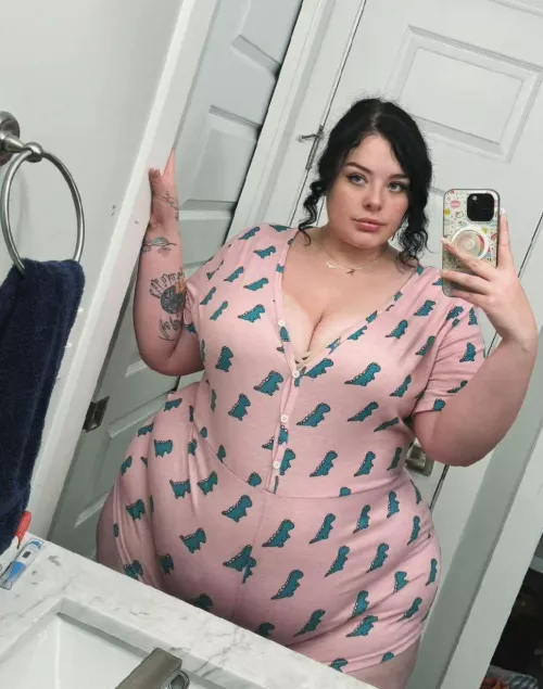 SSBBW in a onsie is cute right? by Snowangelcake