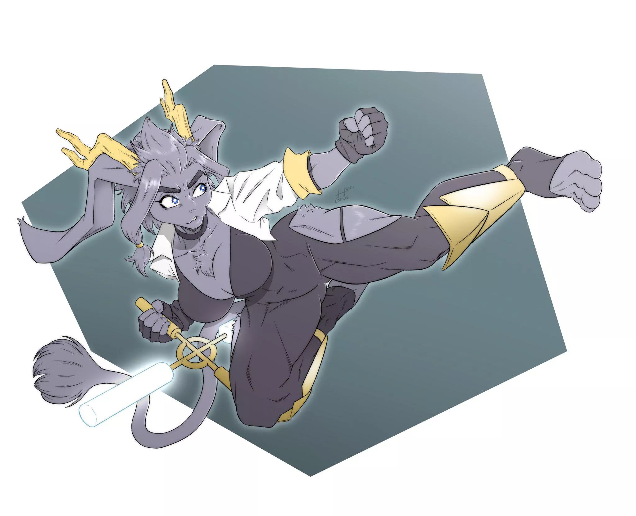 Sybil in her Professional outfit. [@GaGe_199X] posted by TheTMoneyMan