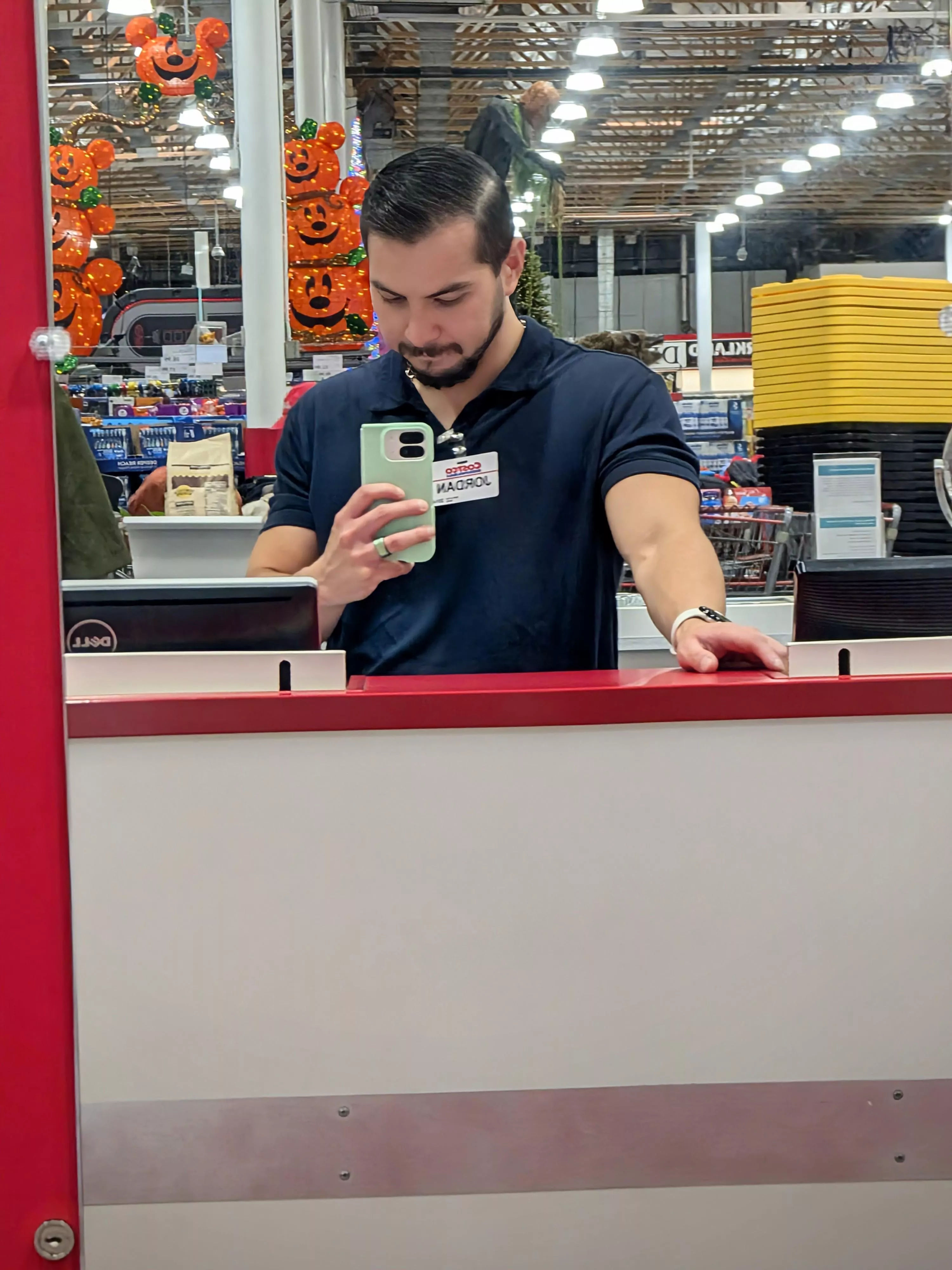 Thought I looked decent at work. I'm here to help with your eye care needs! posted by Bicyclo123